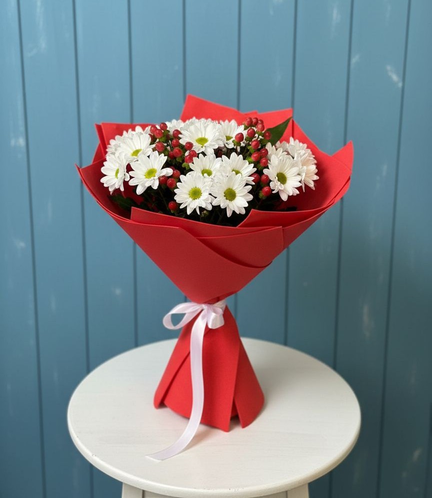 Букет цветов из: Хризантемы в Преображенское