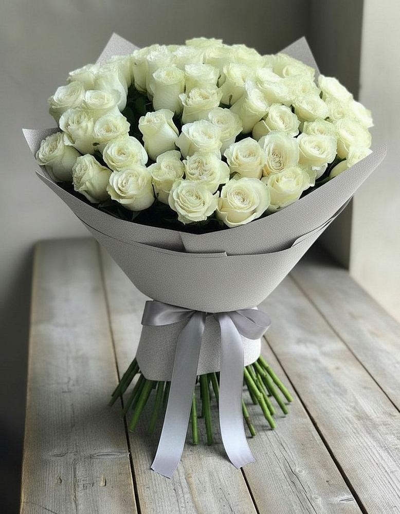 Букет 35 Белых роз в Преображенское