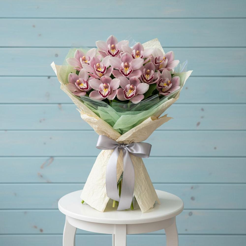 Букет цветов из: Орхидеи и Розы в Преображенское