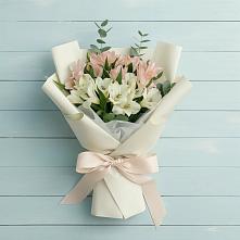 Букет цветов из:  Альстромерии в Преображенское