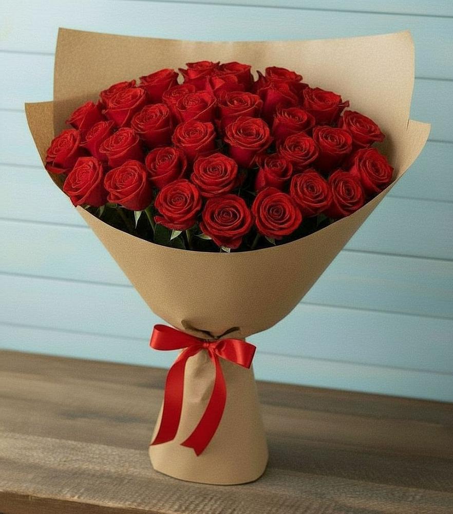 Букет Красные розы Милано в Преображенское