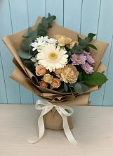 Букет цветов из:  Герберы и Хризантемы в Преображенское