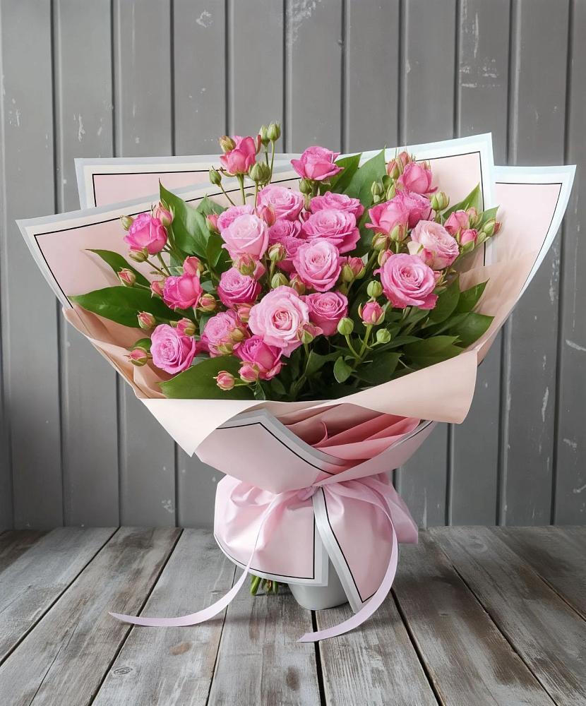 Букет Розовый кустик в Преображенское