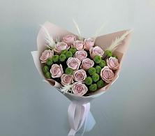 Букет цветов из:  Розы и Хризантемы в Преображенское