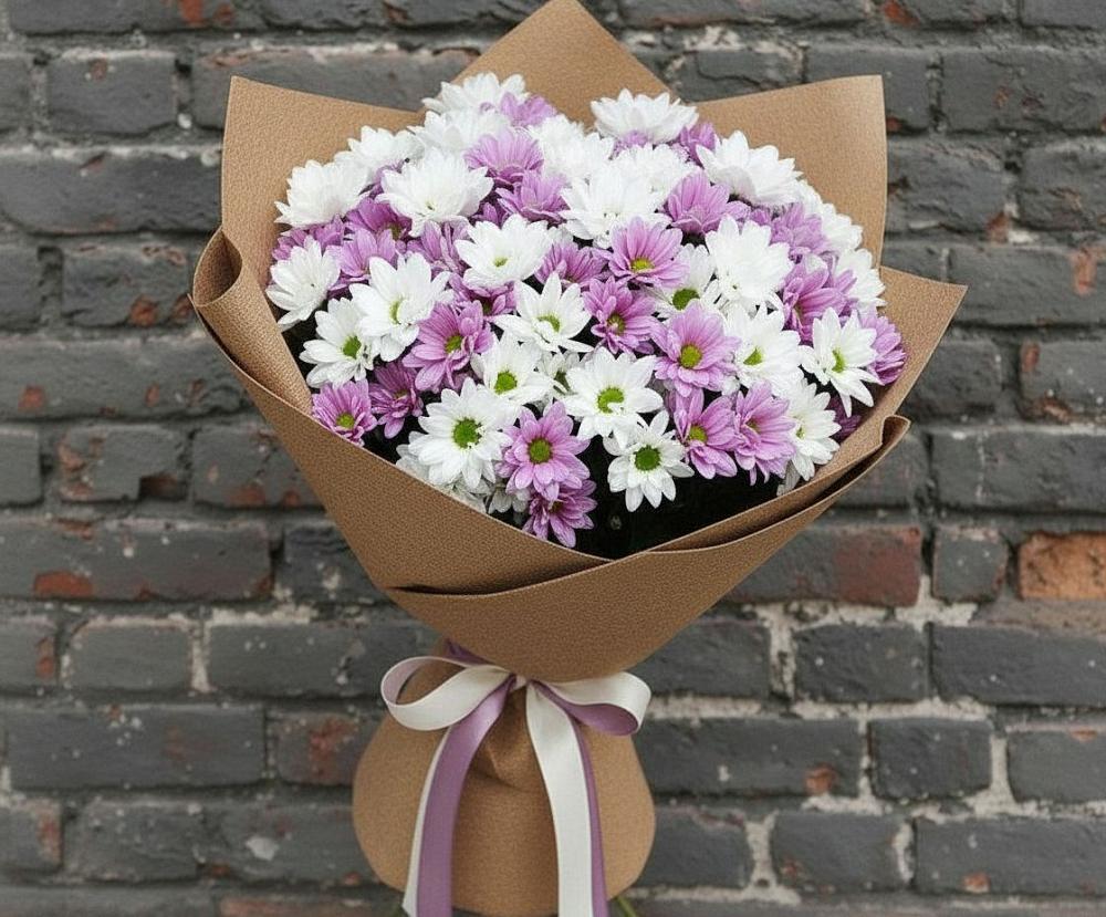 Букет цветов из: Хризантемы в Преображенское