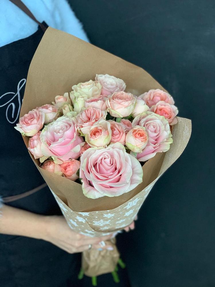 Букет цветов из: Хризантемы и Розы в Преображенское