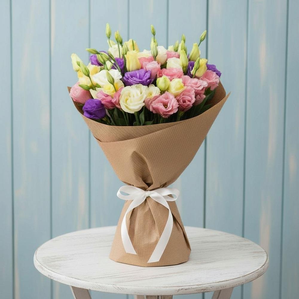 Букет цветов из: Лизиантусы в Преображенское