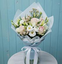 Букет цветов из:  Розы и Лизиантусы в Преображенское