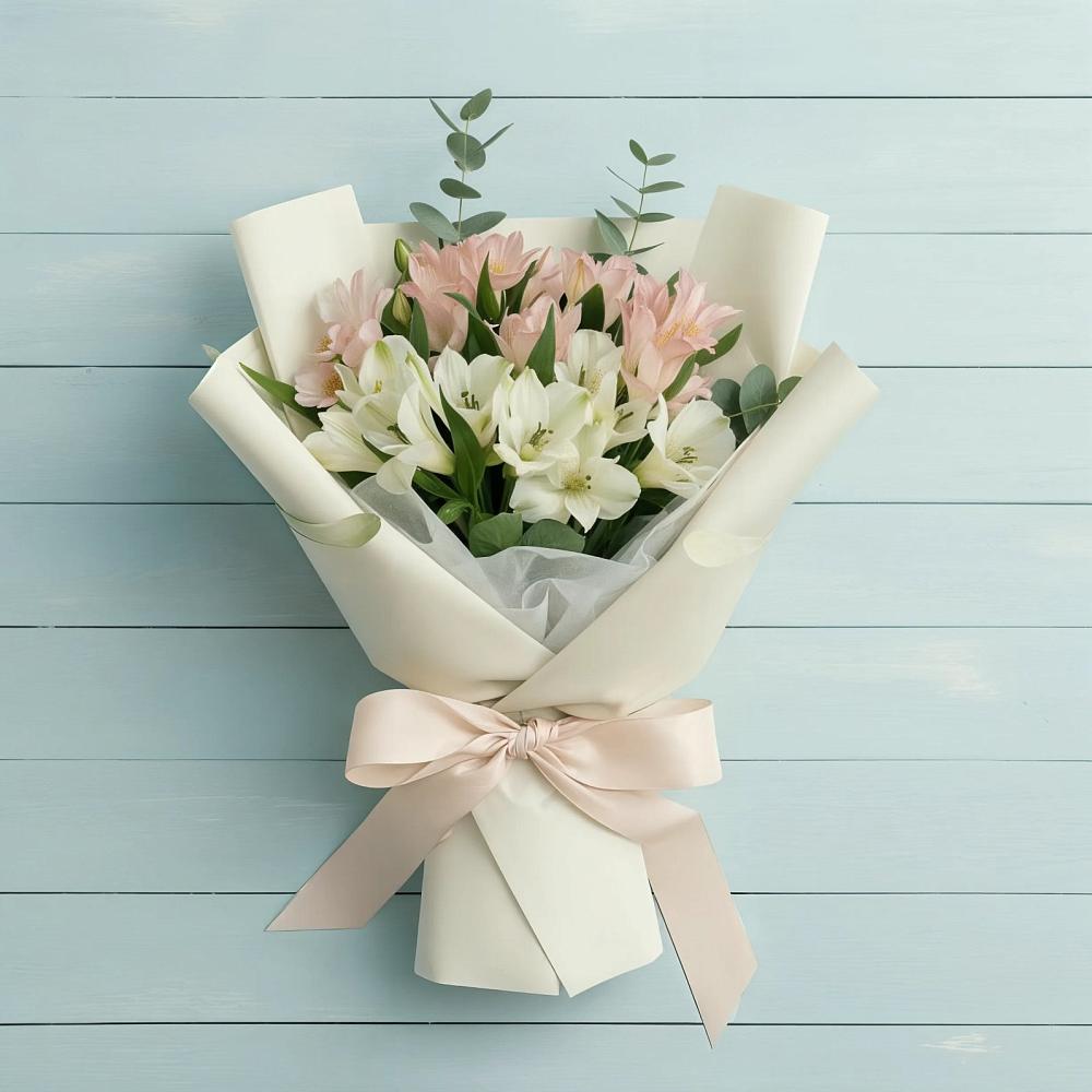 Букет цветов из: Альстромерии в Преображенское