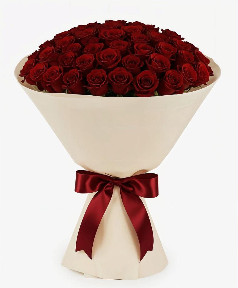 Букет 101 Бордовая роза Блэк Бакарра в Преображенское