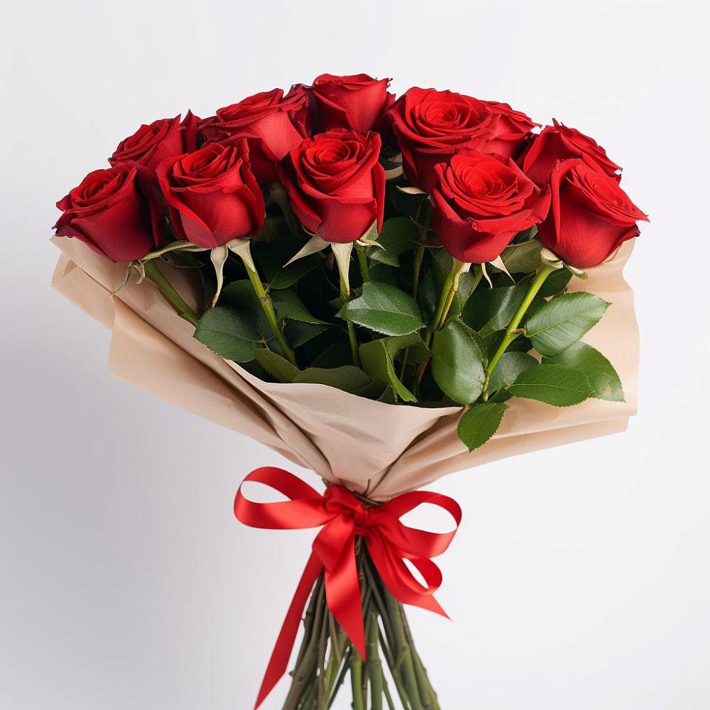 Букет 11 Красных роз Эдлесс Лав в Преображенское