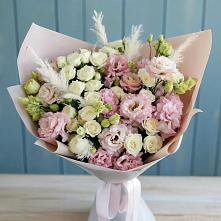 Букет цветов из:  Альстромерии и Розы в Преображенское