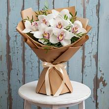 Букет цветов из:  Орхидеи и Розы в Преображенское