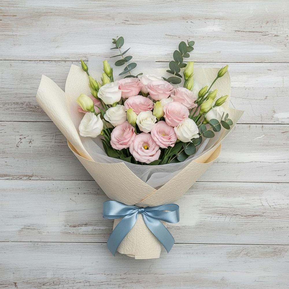 Букет цветов из: Лизиантусы в Преображенское